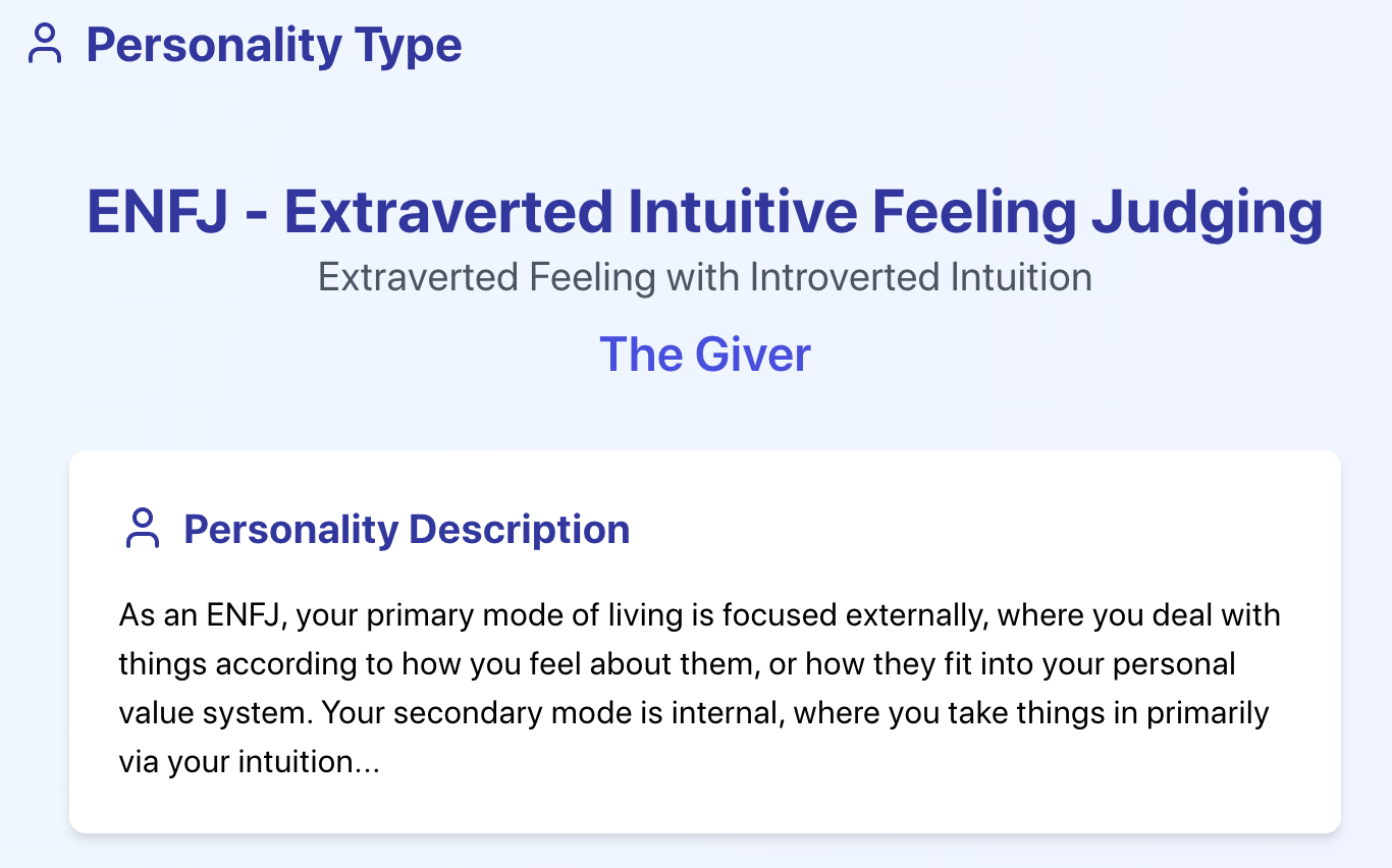 Personality Test